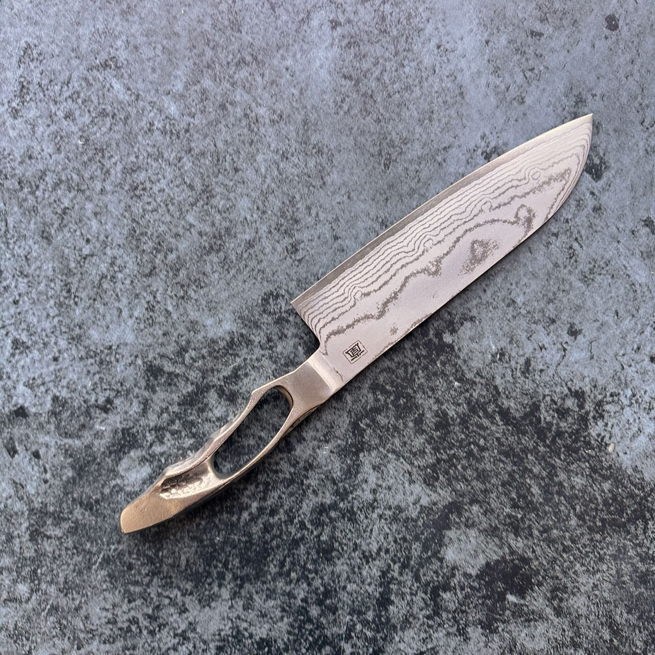 VG10 Stainless Steel Damascus Santoku 170mm - Kamimoto