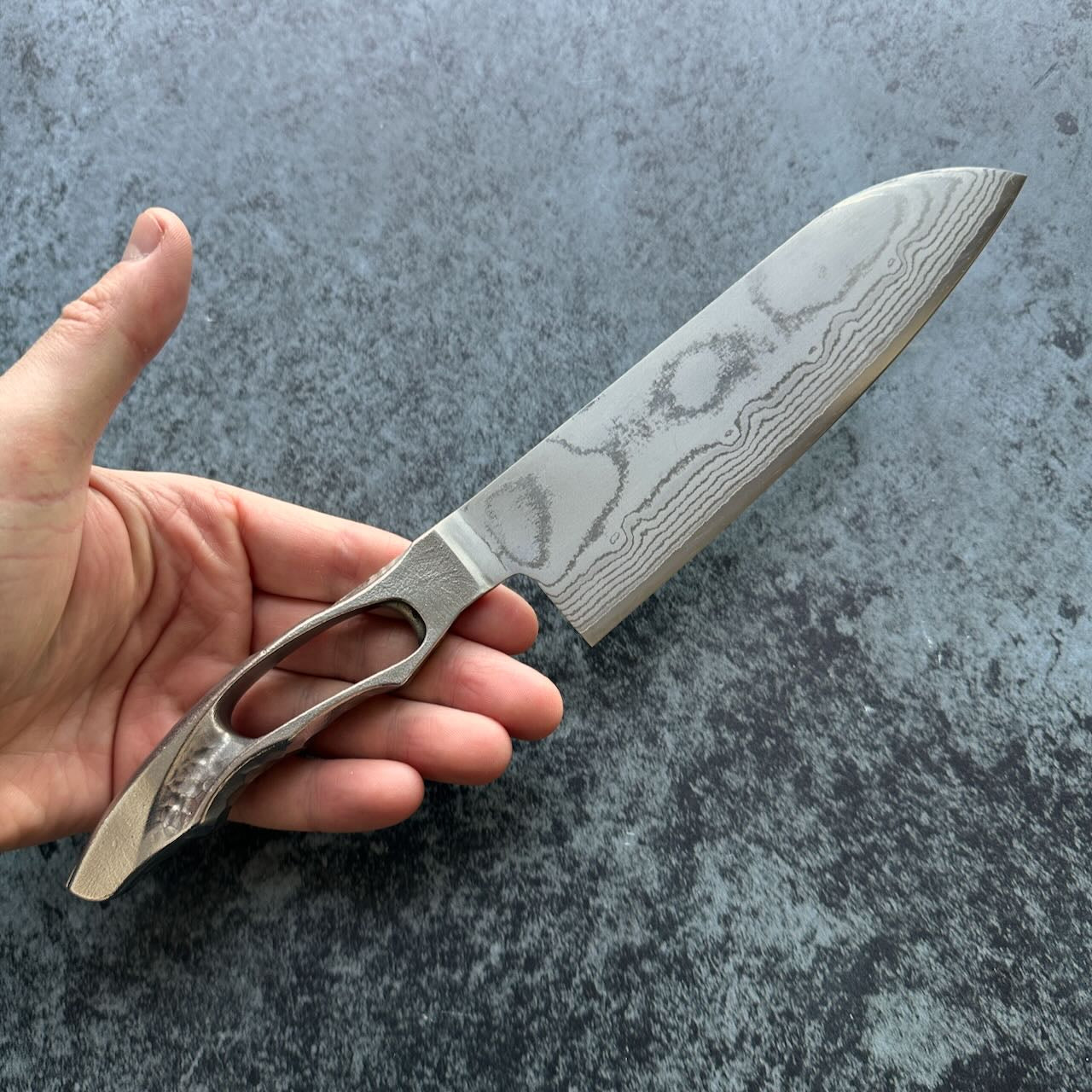 VG10 Stainless Steel Damascus Santoku 170mm - Kamimoto