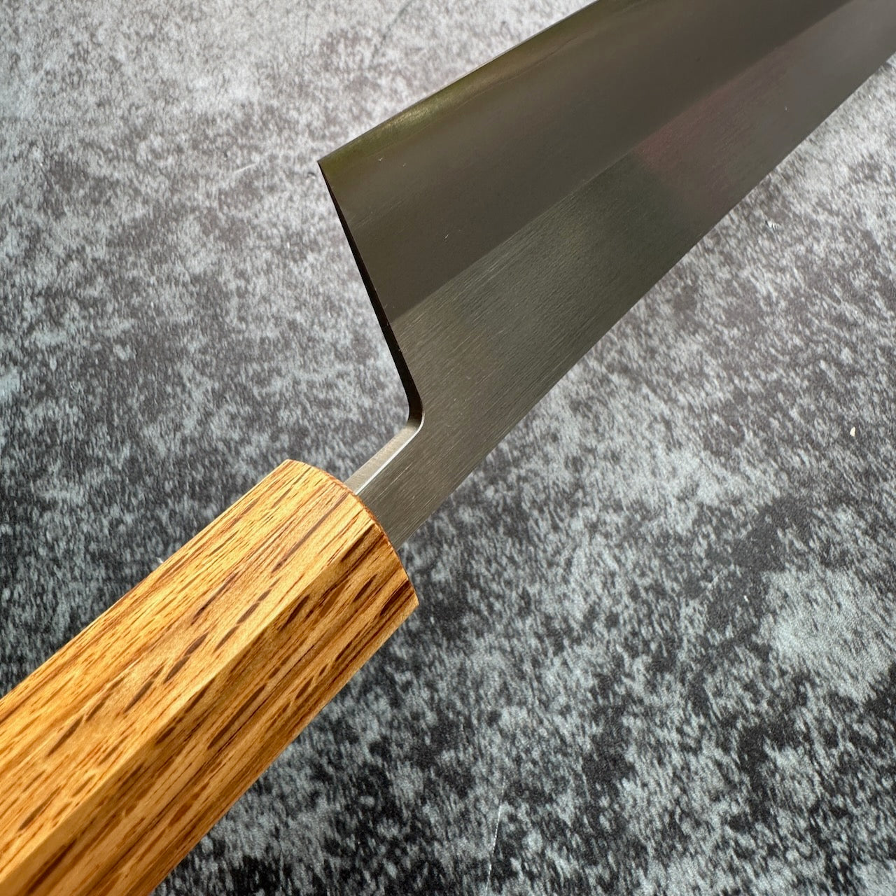 TF SLD Stainless Migaki Gyuto 210mm Octagonal White Oak Handle - Kamimoto