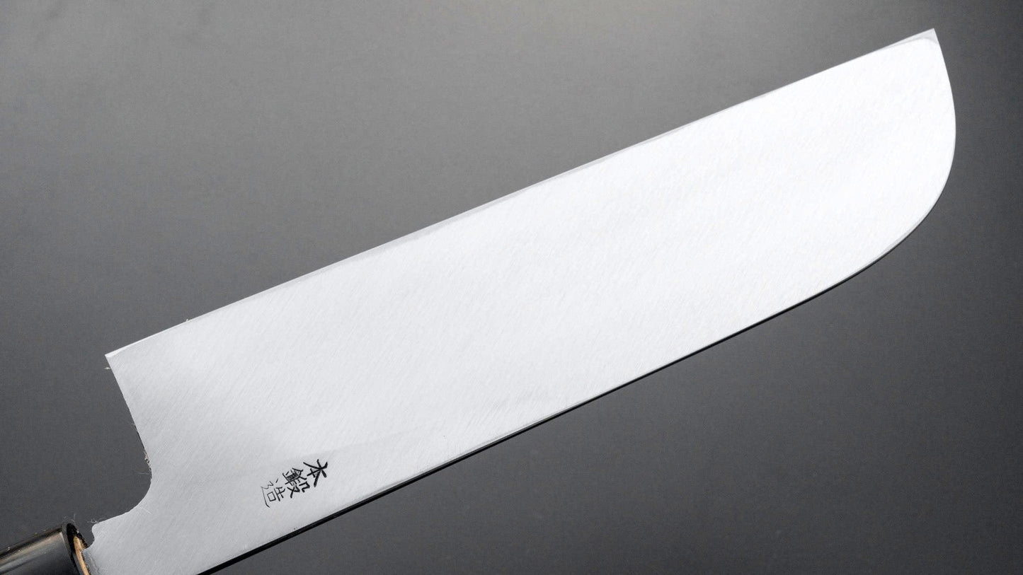 Morihei Munetsugu White #2 Kamagata Usuba 225mm Ho Wood Handle - Kamimoto