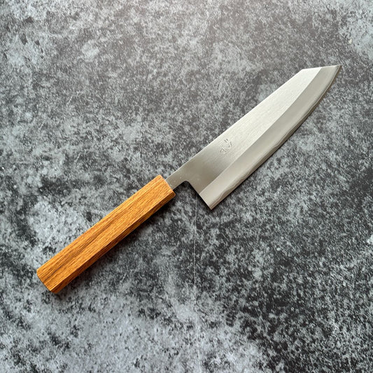 TF SLD Stainless Migaki Bunka 170mm Octagonal White Oak Handle - Kamimoto