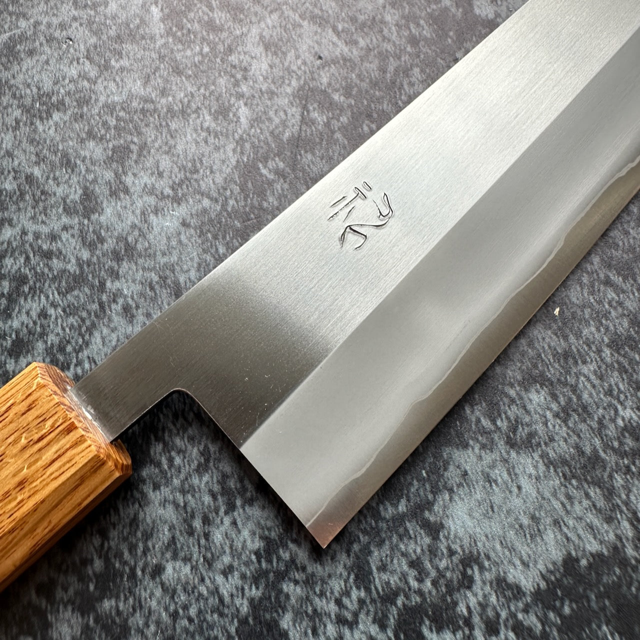 TF SLD Stainless Migaki Gyuto 210mm Octagonal White Oak Handle - Kamimoto