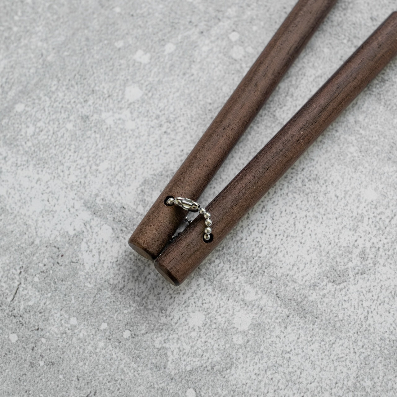 Serving Chopsticks Stainless Steel Rosewood Handle with extra grip (MoribashI) - Kamimoto