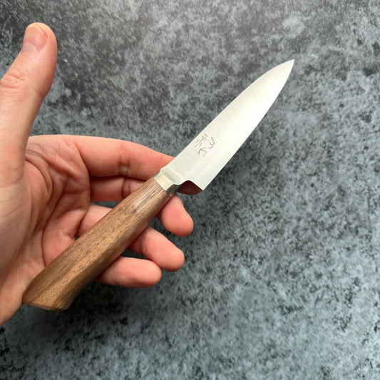 TF SLD Stainless Migaki Petty 90mm Western Walnut Handle - Kamimoto