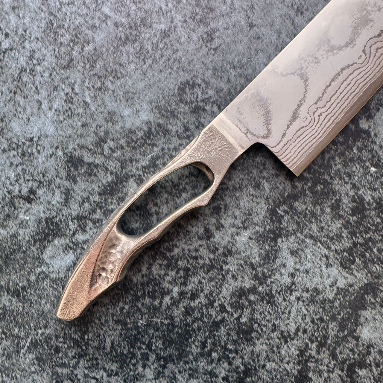 VG10 Stainless Steel Damascus Santoku 170mm - Kamimoto