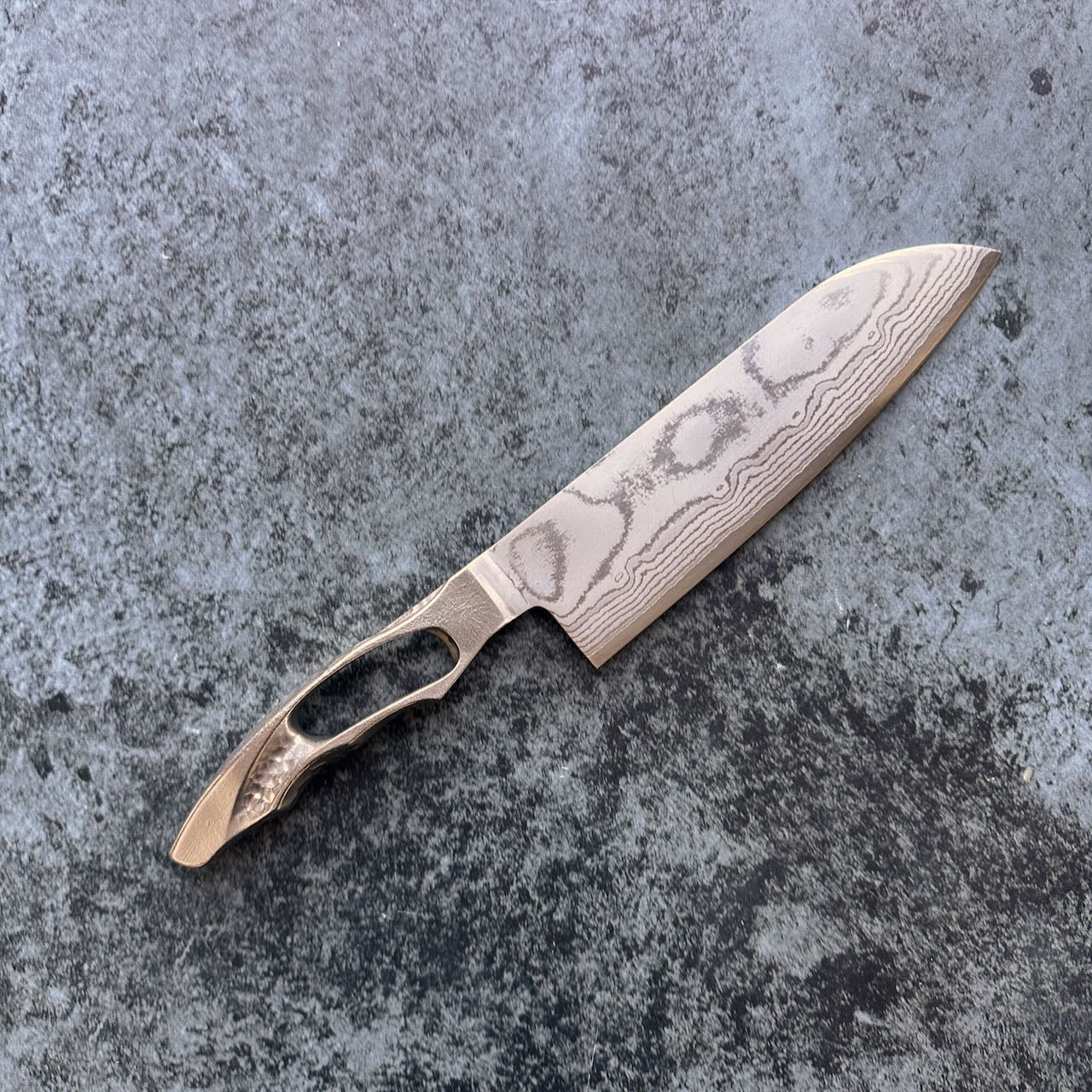 VG10 Stainless Steel Damascus Santoku 170mm - Kamimoto