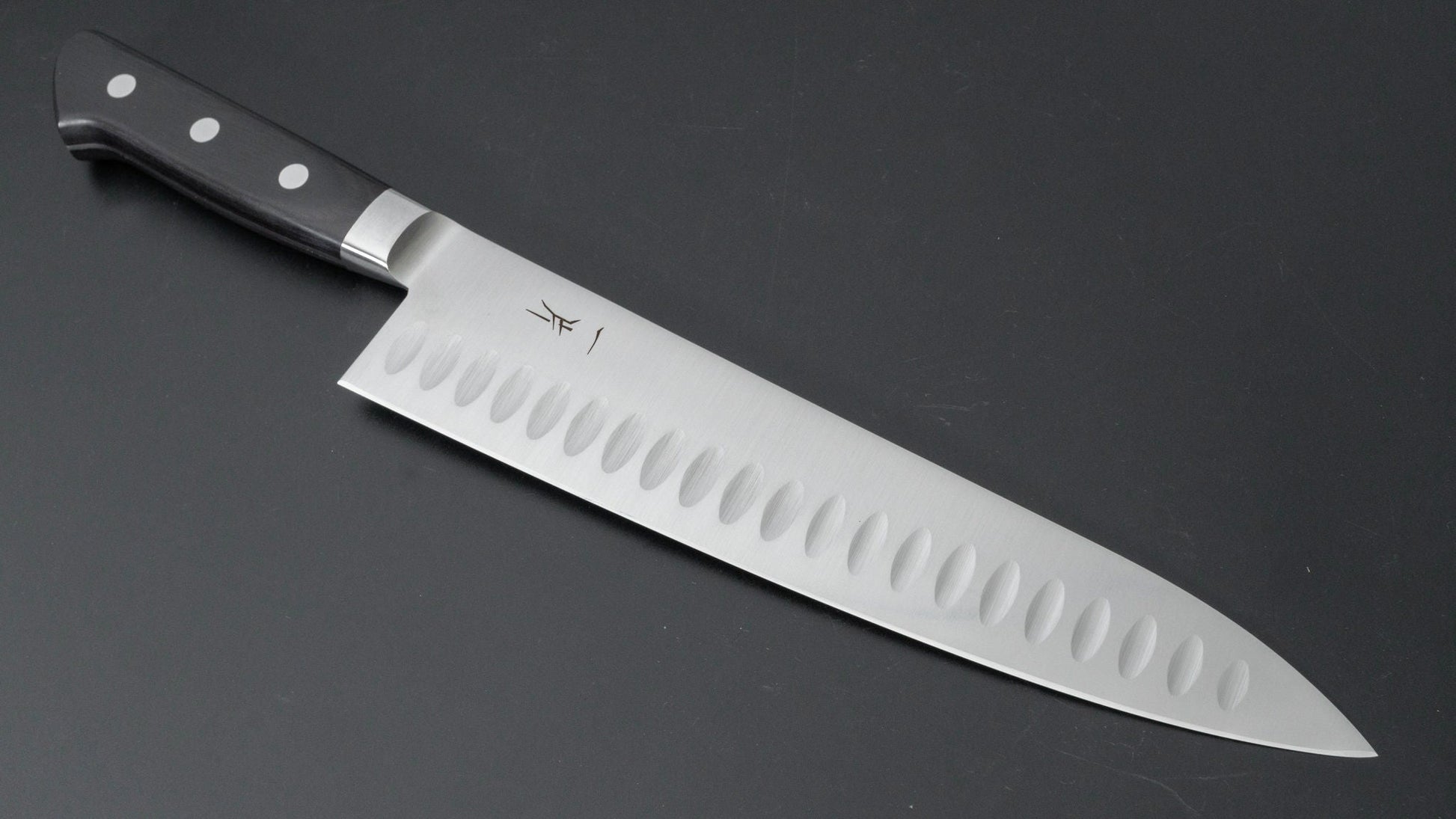 FJ VG-1 Gyuto Pakka Handle (Granton Edge) - Kamimoto