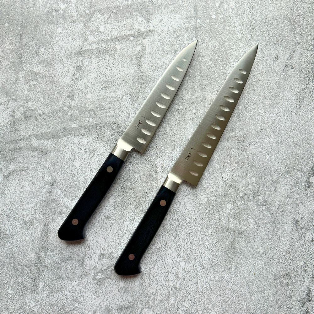 FJ VG-1 Petty Pakka Handle (Granton Edge) - Kamimoto