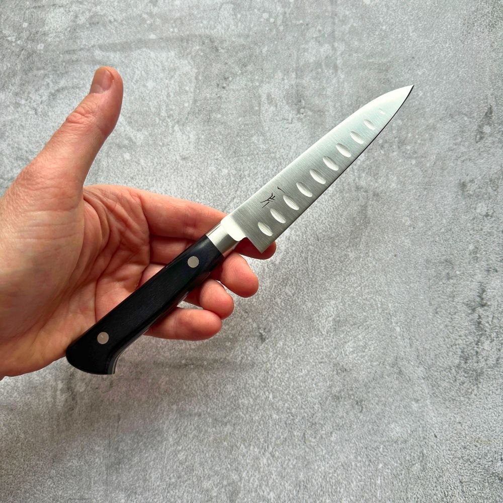 FJ VG-1 Petty Pakka Handle (Granton Edge) - Kamimoto