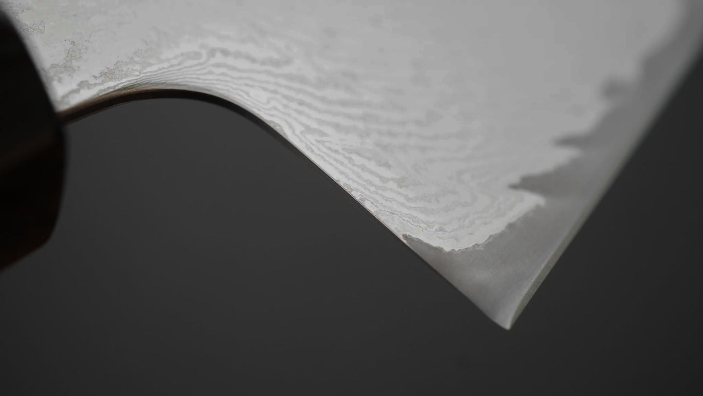 Futana Nickel Damascus Gyuto 180mm Tagayasan Handle - Kamimoto