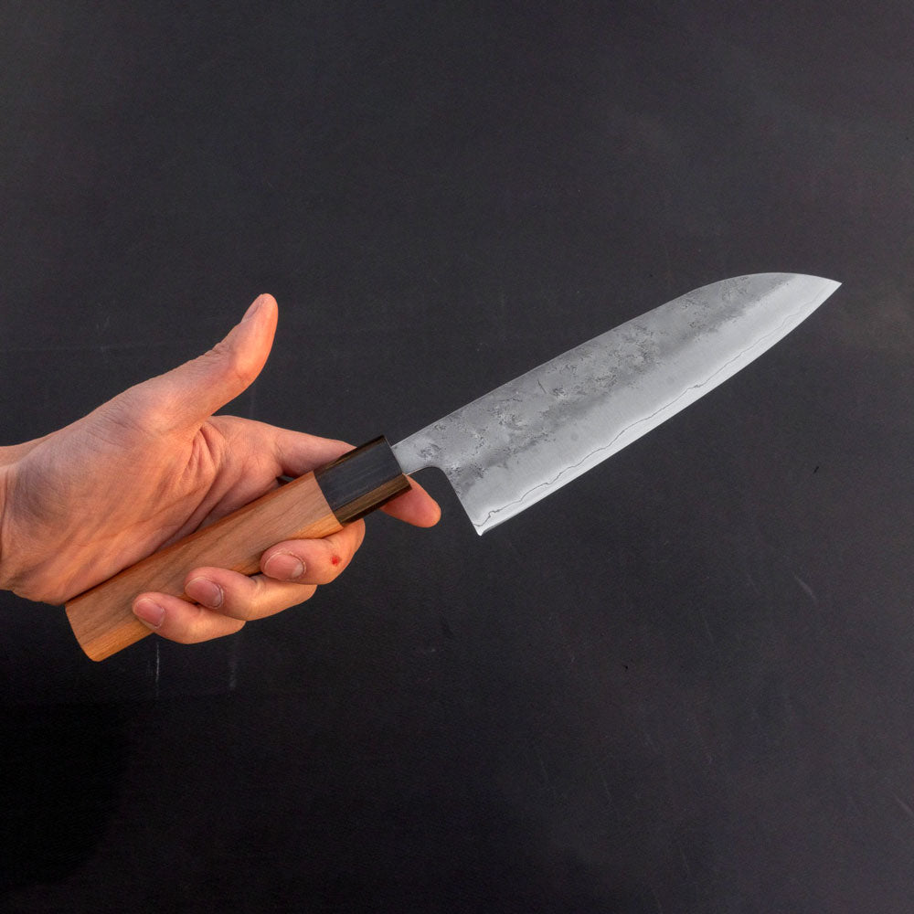 Futana S3 Nashiji Santoku 170mm Cherry Wood Handle - Kamimoto
