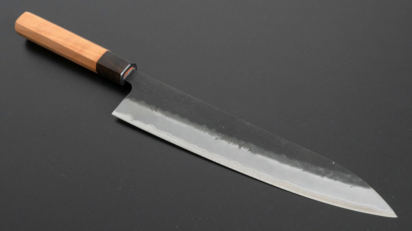 Futana SB Kuro Nashiji Gyuto 240mm Cherry Wood Handle - Kamimoto