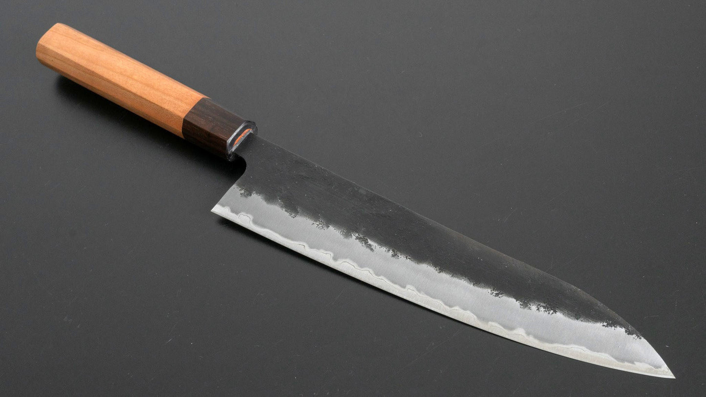 Futana SB Kuro Nashiji Gyuto Cherry Wood Handle - Kamimoto