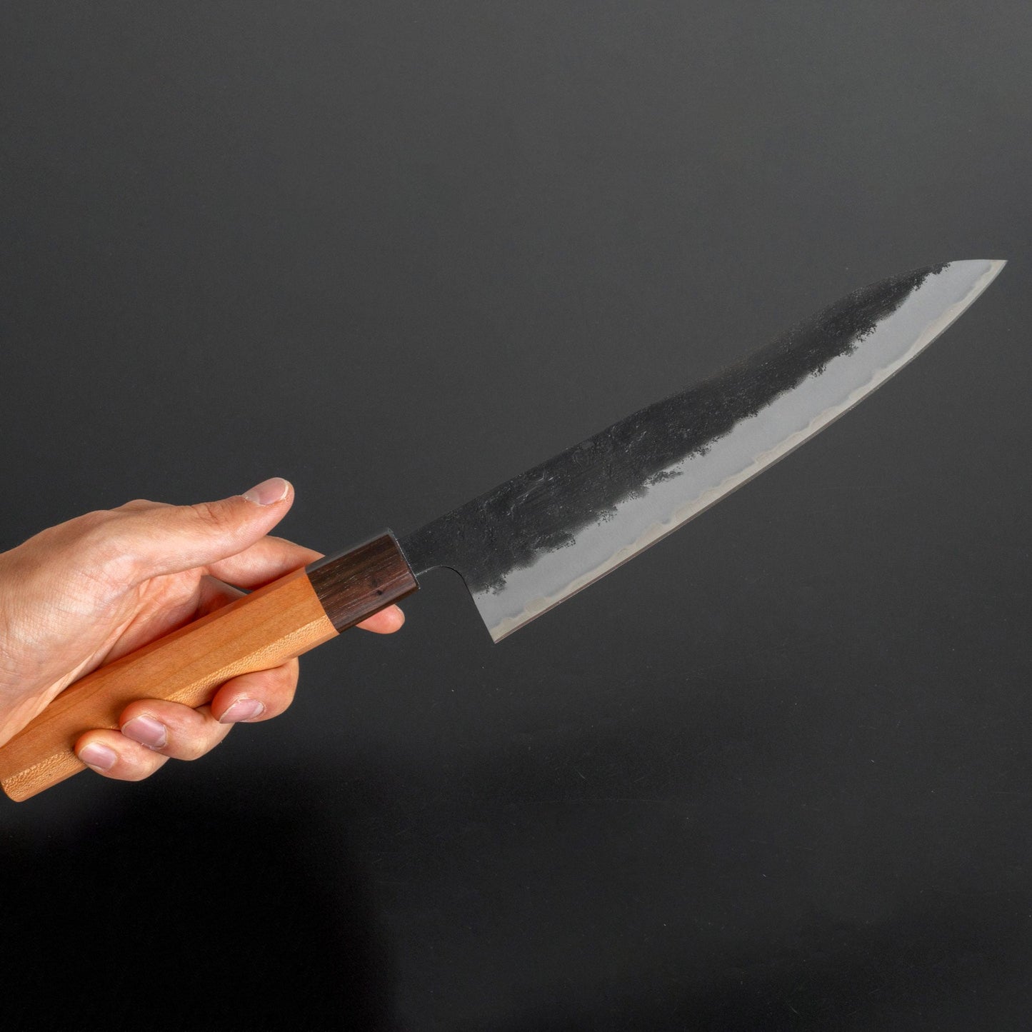 Futana SB Kuro Nashiji Gyuto Cherry Wood Handle - Kamimoto