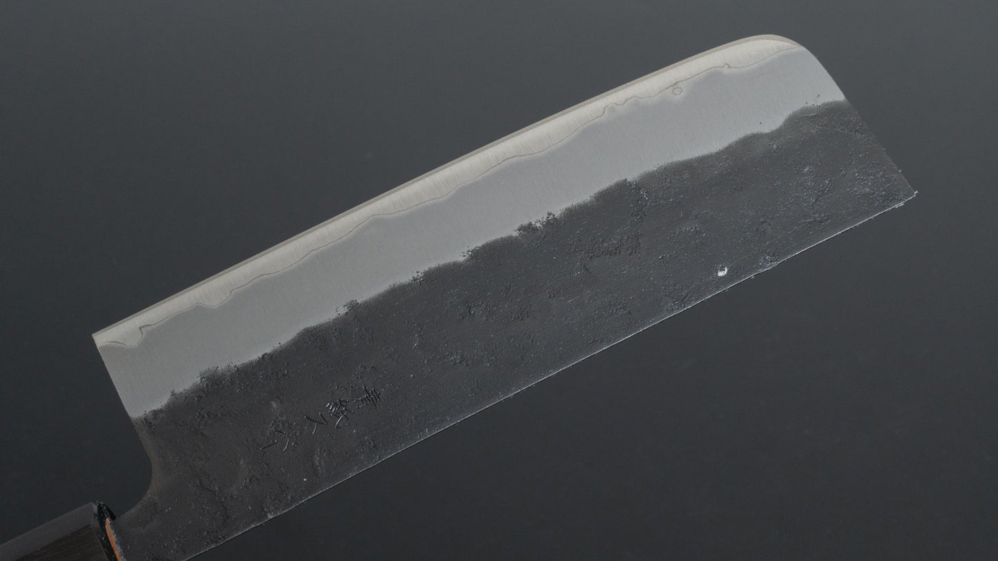 Futana SB Kuro Nashiji Nakiri 165mm Cherry Wood Handle - Kamimoto