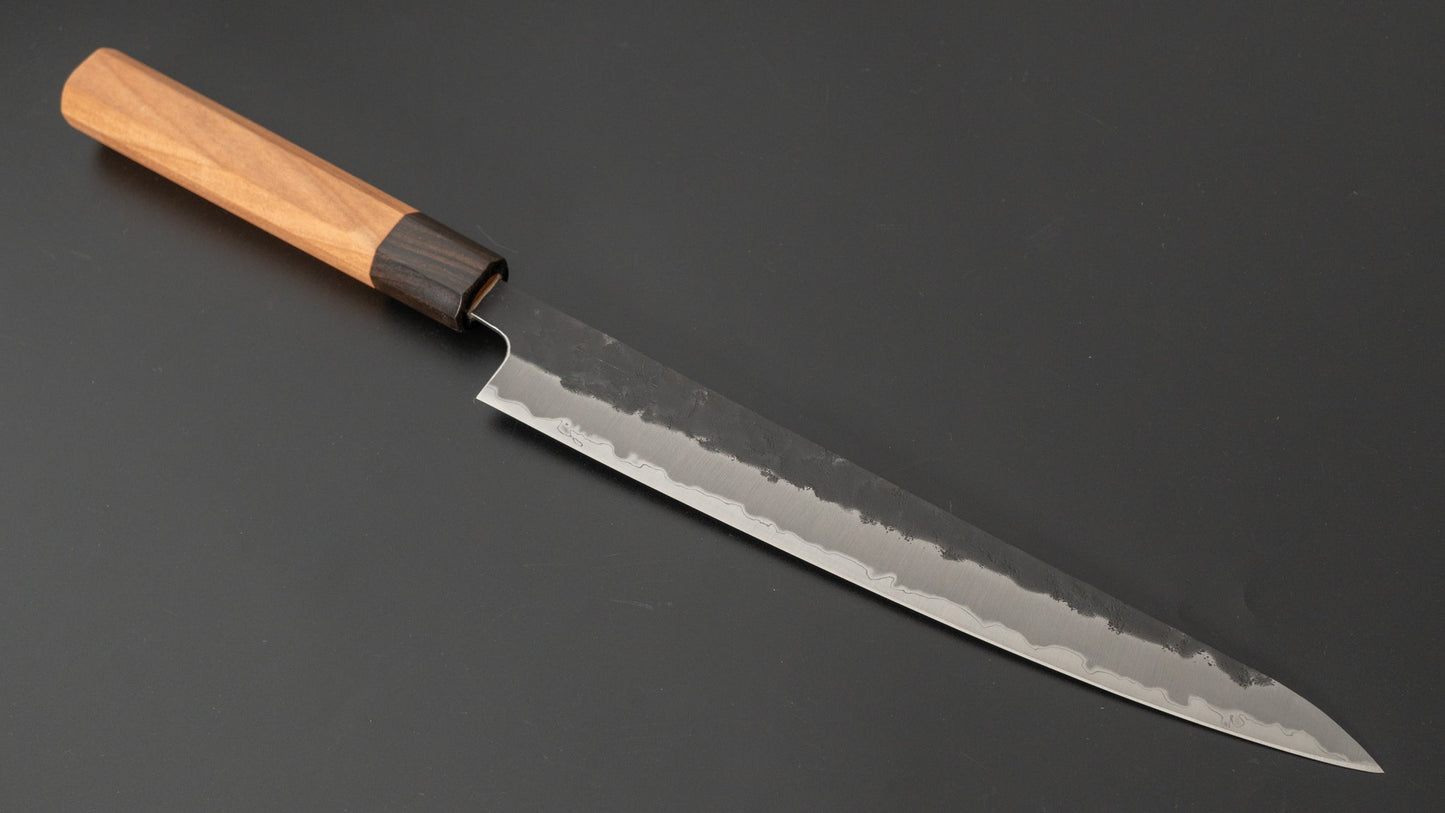 Futana SB Kuro Nashiji Sujihiki Cherry Wood Handle - Kamimoto
