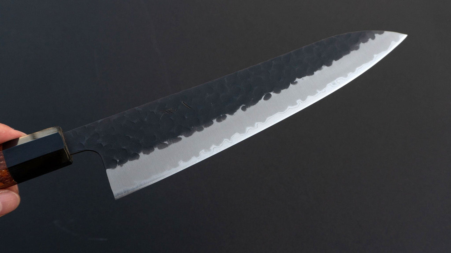 Futana SB Kuro Tsuchime Gyuto 210mm Lacewood Handle - Kamimoto