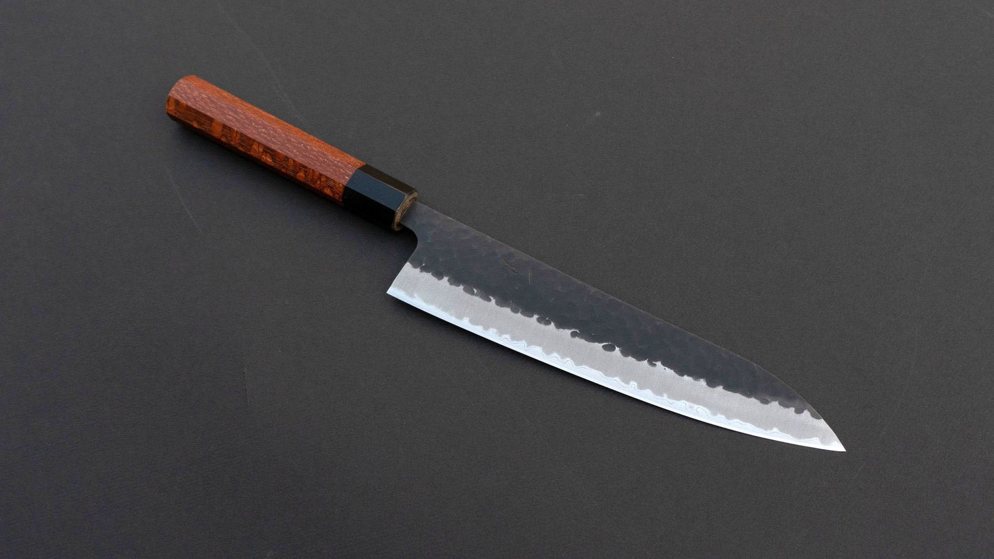 Futana SB Kuro Tsuchime Gyuto 210mm Lacewood Handle - Kamimoto