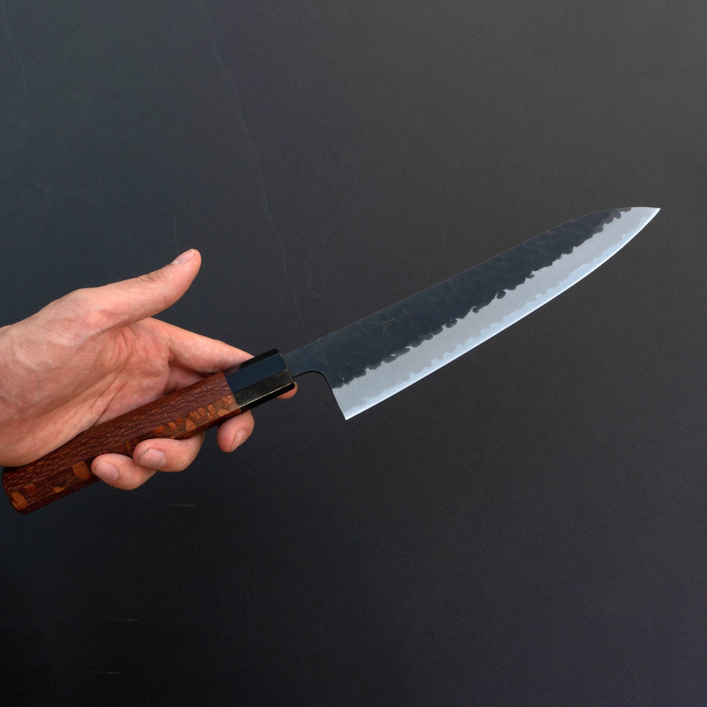 Futana SB Kuro Tsuchime Gyuto 210mm Lacewood Handle - Kamimoto