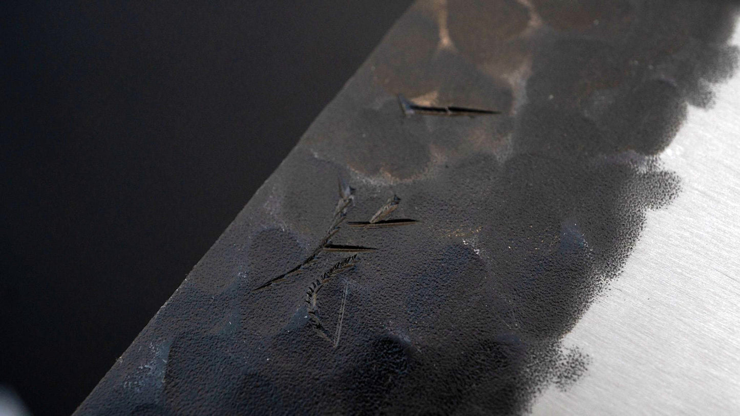 Futana SB Kuro Tsuchime Gyuto 210mm Lacewood Handle - Kamimoto