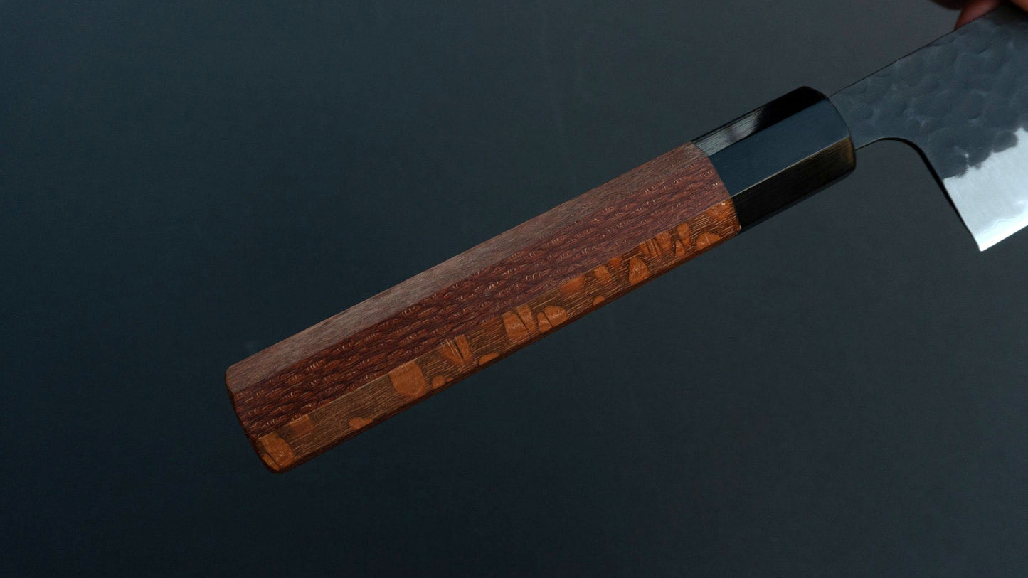 Futana SB Kuro Tsuchime Gyuto 210mm Lacewood Handle - Kamimoto