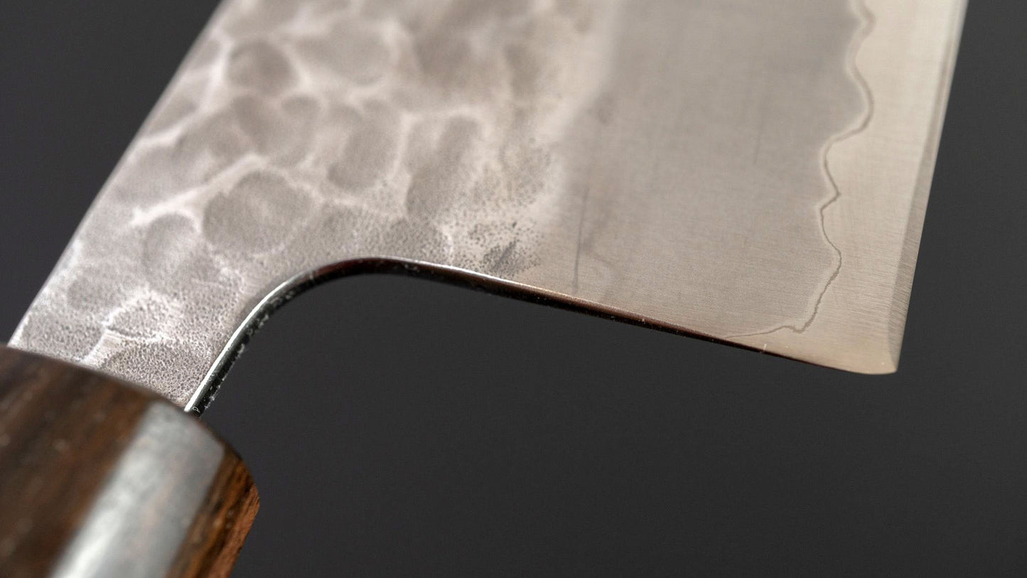 Futana SB Migaki Tsuchime Nakiri 160mm Cherry Wood Handle - Kamimoto