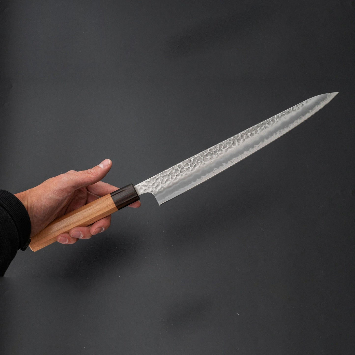 Futana SB Migaki Tsuchime Sujihiki Cherry Wood Handle - Kamimoto