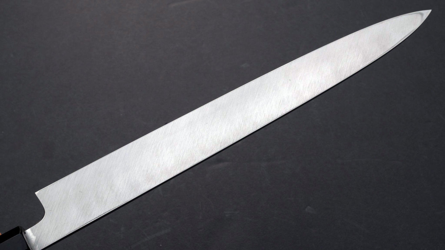Genkai Manzo Honyaki Sanbonsugi Yanagiba 300mm Ziricote Handle (Saya) - Kamimoto