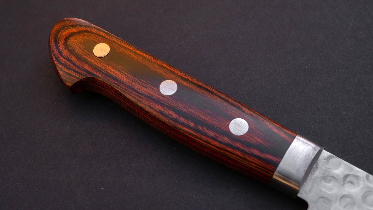 Imojiya HG Tsuchime Nakiri 165mm Imitation Mahogany Handle - Kamimoto