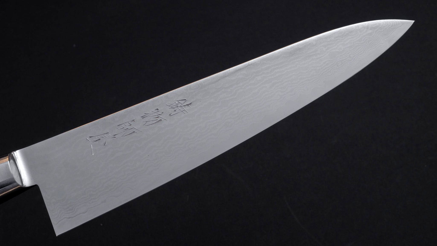 Imojiya ST Damascus Gyuto 210mm Imitation Mahogany Handle - Kamimoto