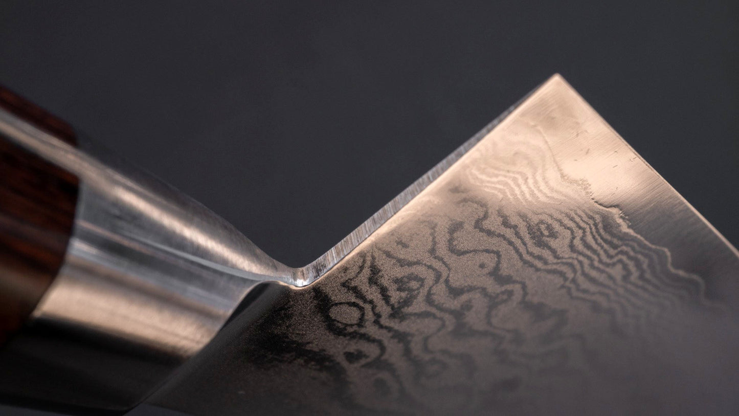 Imojiya ST Damascus Gyuto 210mm Imitation Mahogany Handle - Kamimoto