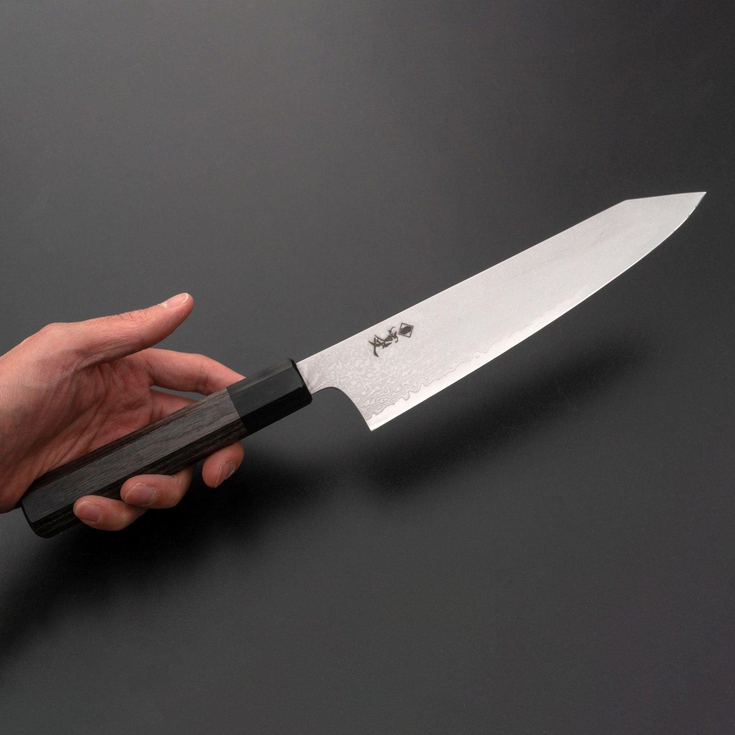 Kanjo VG10 Damascus Kiritsuke Gyuto 210mm Pakka Handle - Kamimoto