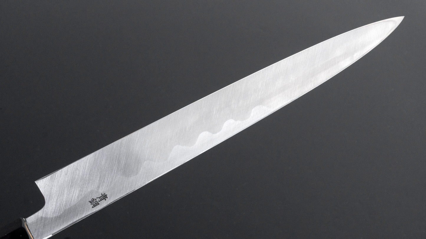 Kikuchiyo Manzo Blue #2 Yanagiba 270mm Ho Wood Handle (Saya) - Kamimoto