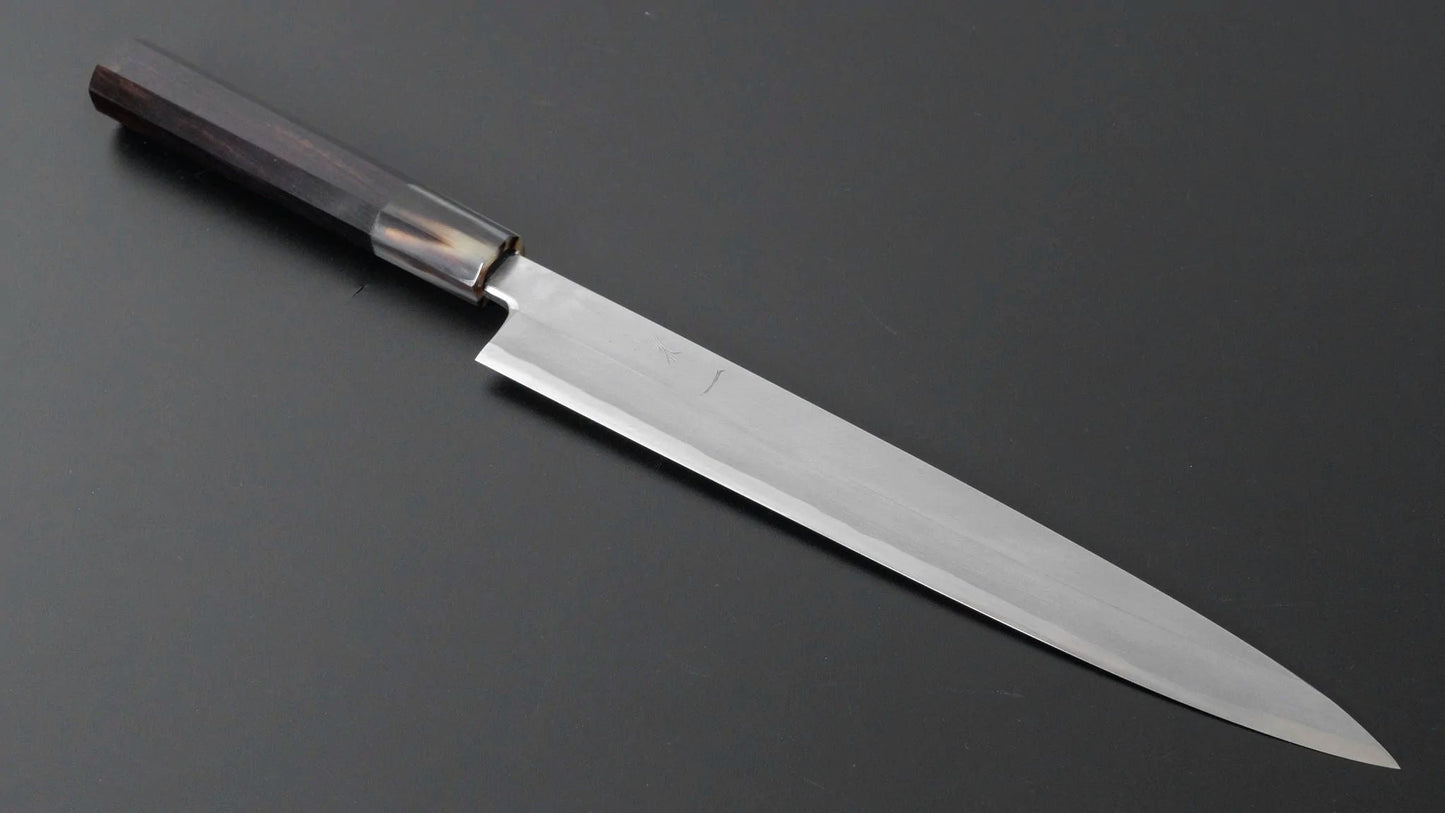 Kikuchiyo Manzo Blue #2 Yanagiba Ebony Handle (Saya) - Kamimoto