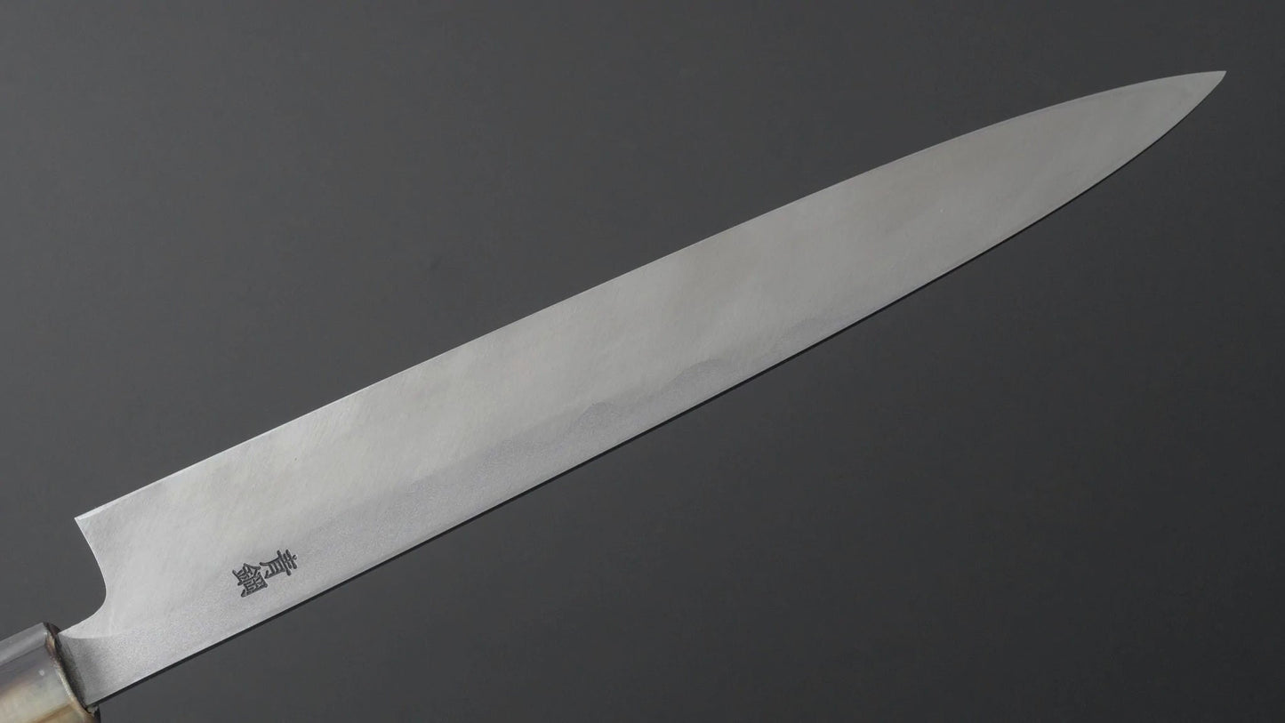 Kikuchiyo Manzo Blue #2 Yanagiba Ebony Handle (Saya) - Kamimoto