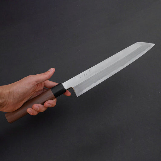 Kikuchiyo Manzo White #3 Kiritsuke 240mm Walnut Handle (Saya) - Kamimoto