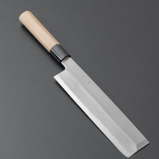 Kikuchiyo Manzo White #3 Usuba 210mm Ho Wood Handle (D-Shape) - Kamimoto
