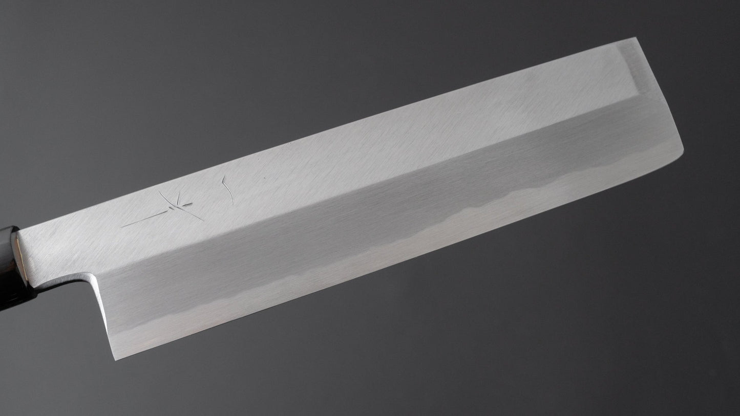 Kikuchiyo Manzo White #3 Usuba 210mm Ho Wood Handle (D-Shape) - Kamimoto