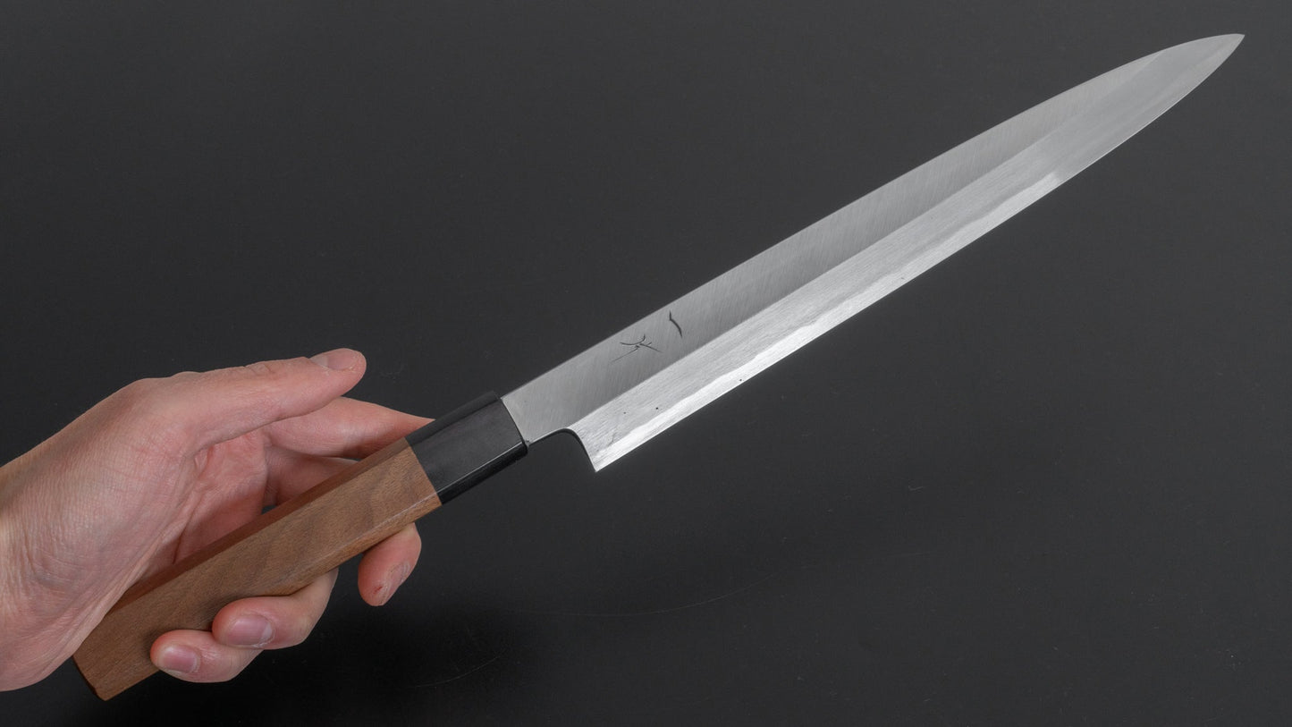 Kikuchiyo Manzo White #3 Yanagiba 270mm Walnut Handle (Saya) - Kamimoto