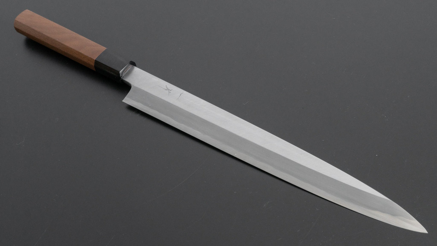 Kikuchiyo Manzo White #3 Yanagiba 270mm Walnut Handle (Saya) - Kamimoto