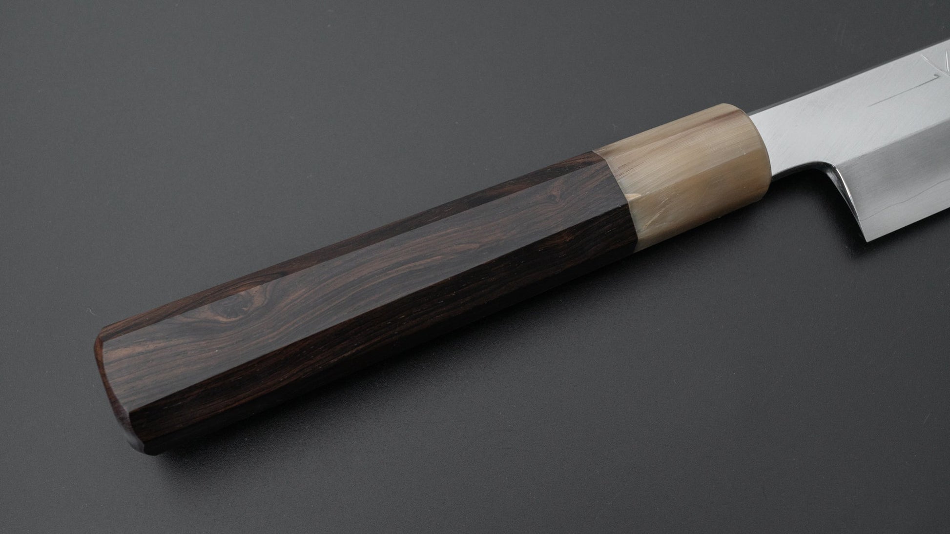 Kikuchiyo Mosuke Silver #3 Yanagiba Ebony Handle (Saya) - Kamimoto