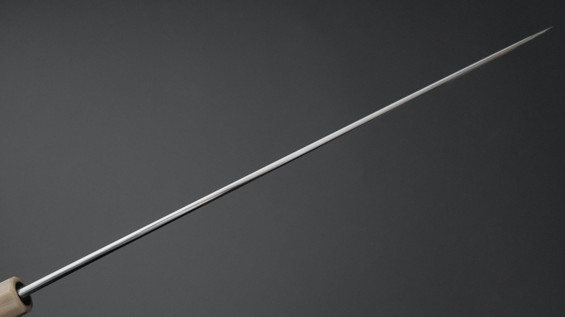 Kikuchiyo Mosuke Silver #3 Yanagiba Ebony Handle (Saya) - Kamimoto