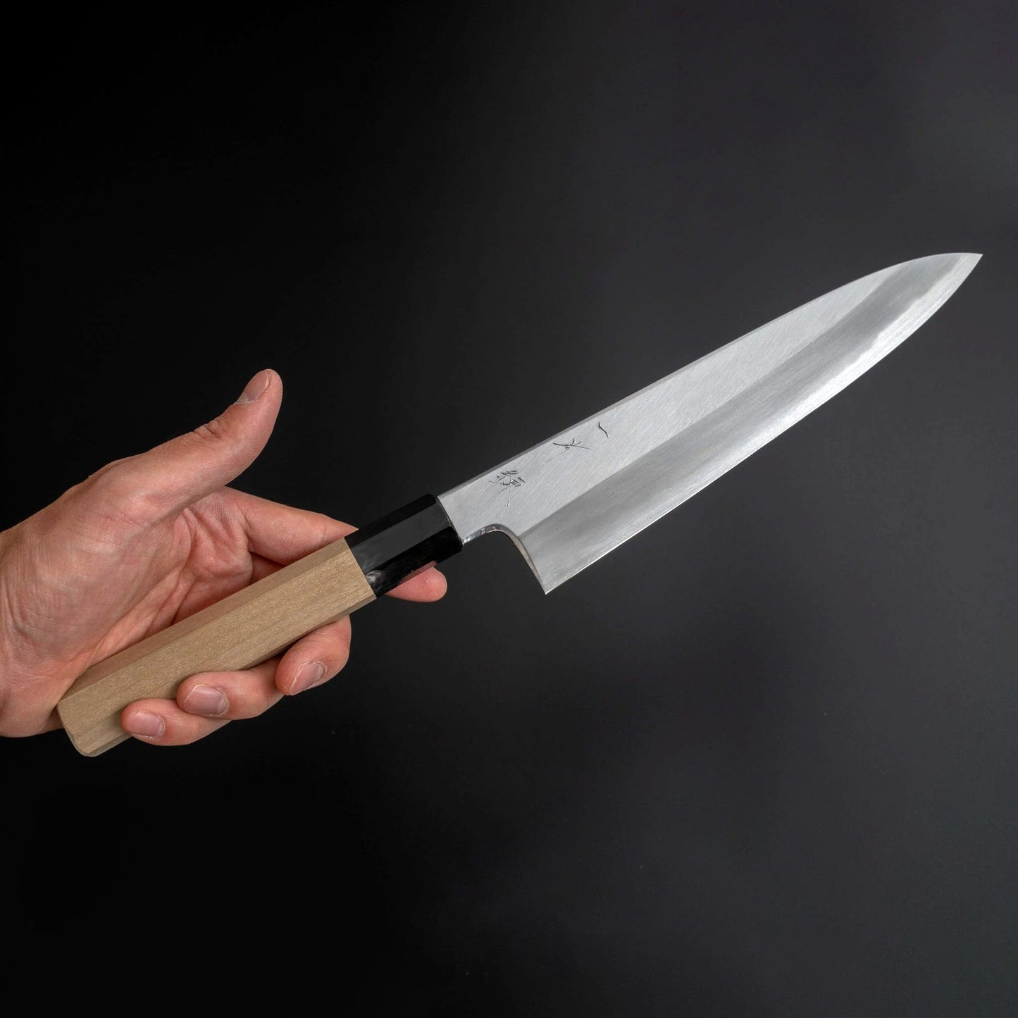 Kikuchiyo Ren Blue #2 Gyuto 210mm Ho Wood Handle - Kamimoto