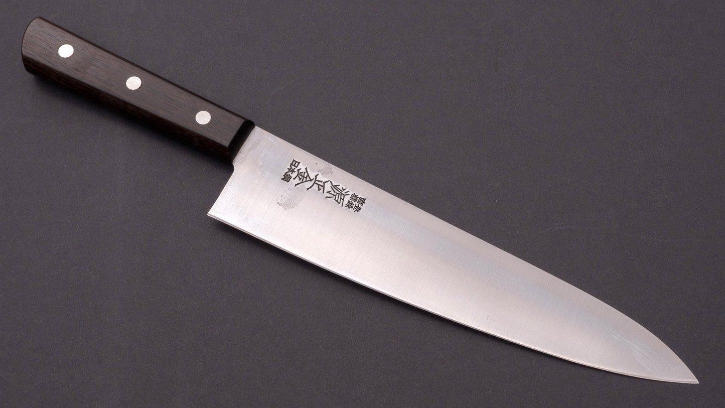 Masakane Vintage SK Gyuto 210mm Ebony Handle (No Bolster) - Kamimoto