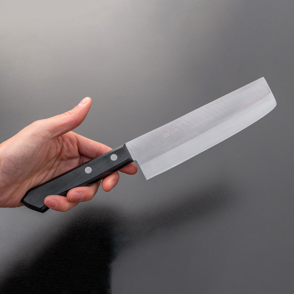 Morihei Kiyomitsu 80G Nakiri 165mm Pakka Handle - Kamimoto