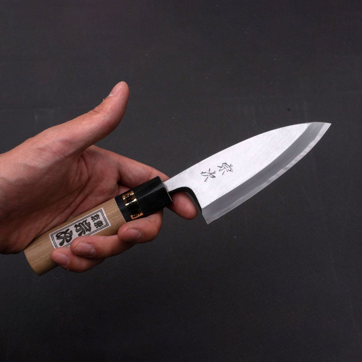 Morihei Munetsugu White #2 Deba 105mm Ho Wood Handle - Kamimoto