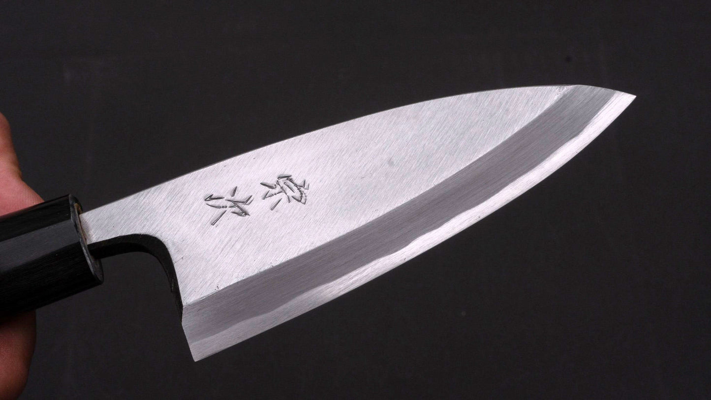 Morihei Munetsugu White #2 Deba 105mm Ho Wood Handle - Kamimoto
