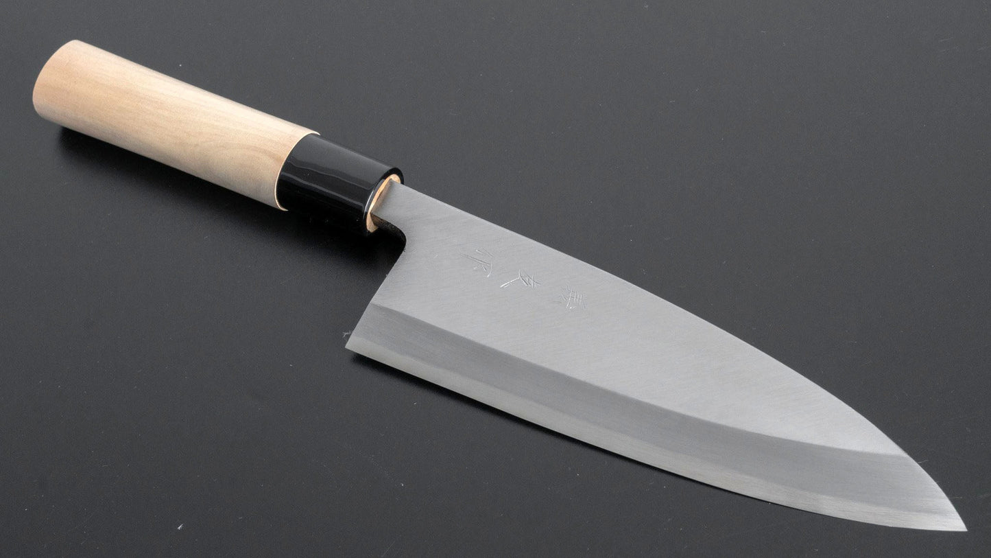 Morihei Yoshitomo Deba 165mm Poplar Handle - Kamimoto