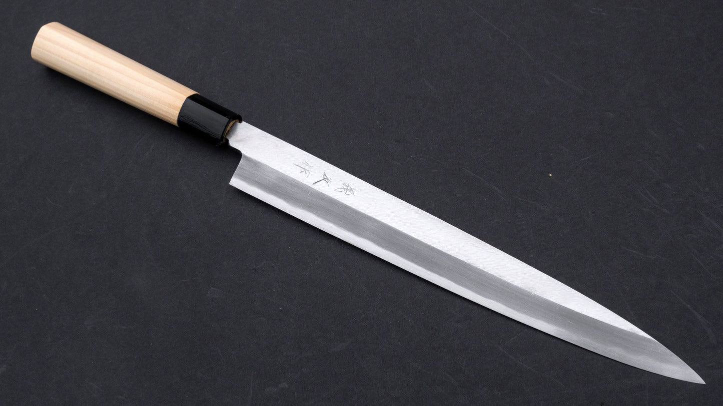 Morihei Yoshitomo Yanagiba 270mm Poplar Handle - Kamimoto