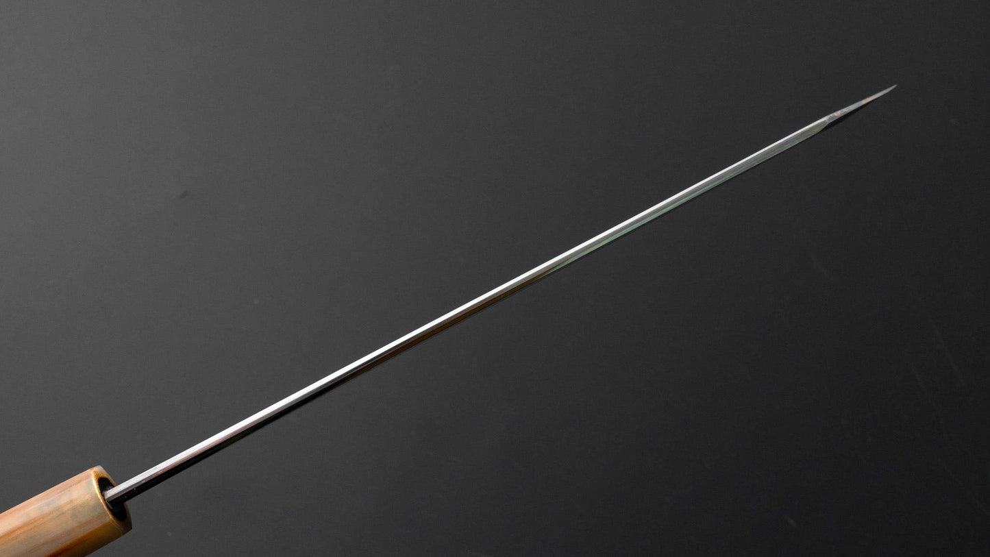 Tanaka Mosuke Blue #1 Kiritsuke 240mm Ebony Handle (Mirror Polished/ Saya) - Kamimoto